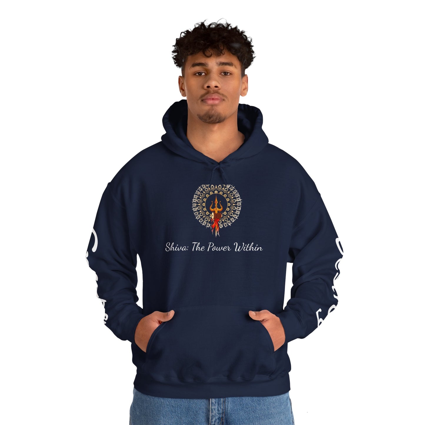Shiva Inspired Unisex Heavy Blend™ Hooded Sweatshirt - Empowering Design for Spirituality and Self-Expression