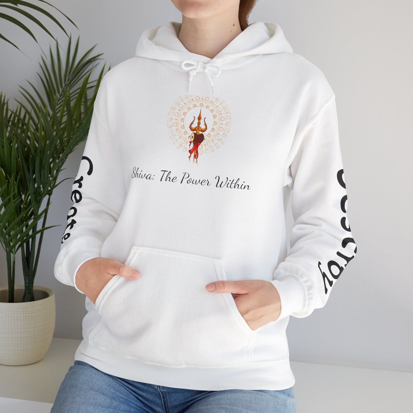Shiva Inspired Unisex Heavy Blend™ Hooded Sweatshirt - Empowering Design for Spirituality and Self-Expression
