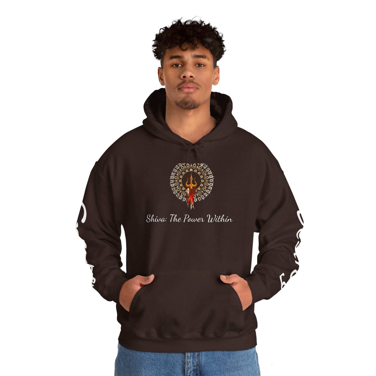 Shiva Inspired Unisex Heavy Blend™ Hooded Sweatshirt - Empowering Design for Spirituality and Self-Expression