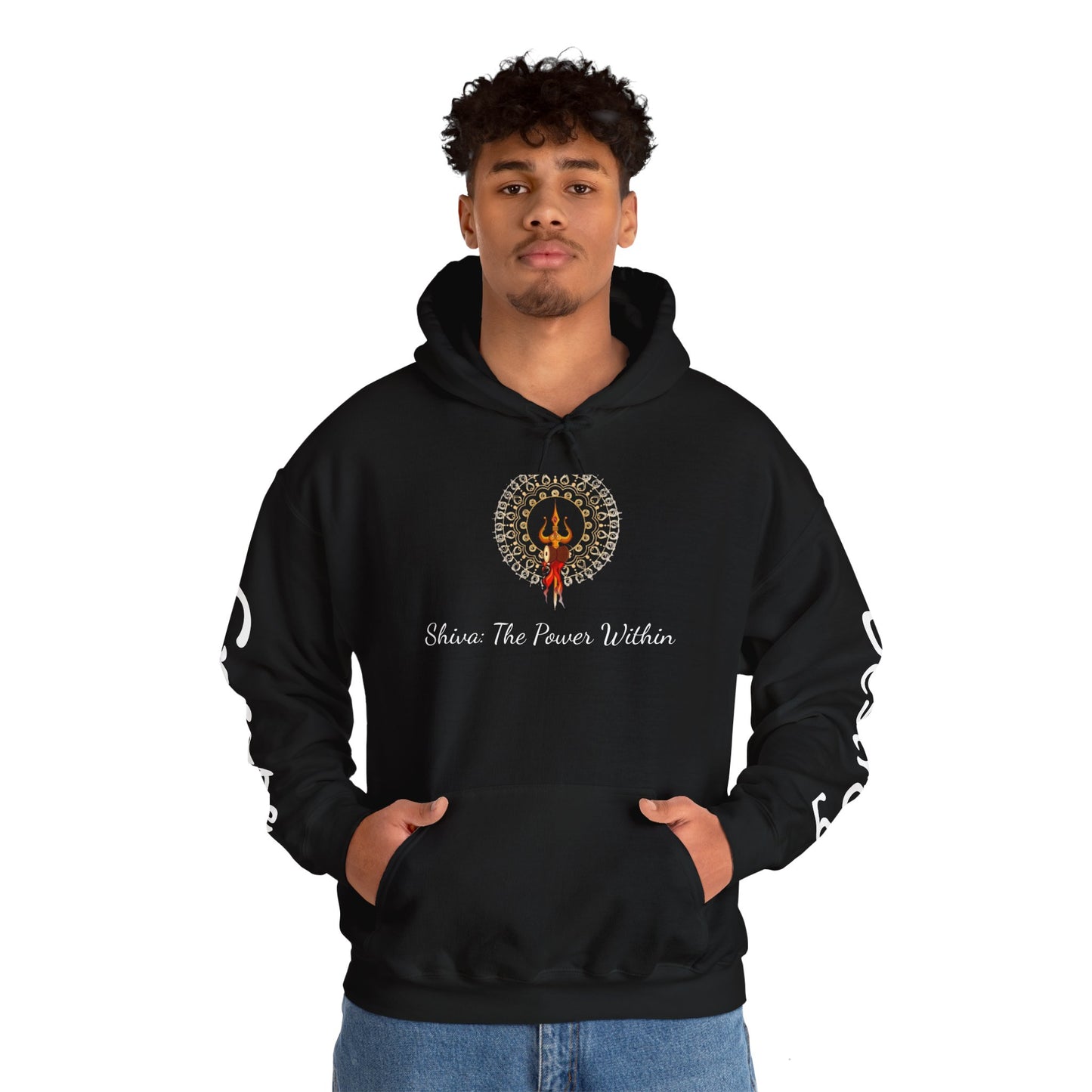 Shiva Inspired Unisex Heavy Blend™ Hooded Sweatshirt - Empowering Design for Spirituality and Self-Expression