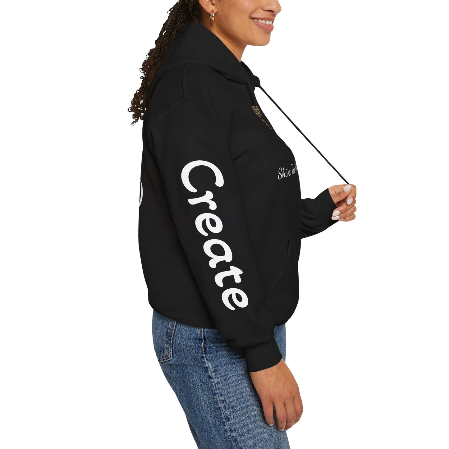 Shiva Inspired Unisex Heavy Blend™ Hooded Sweatshirt - Empowering Design for Spirituality and Self-Expression