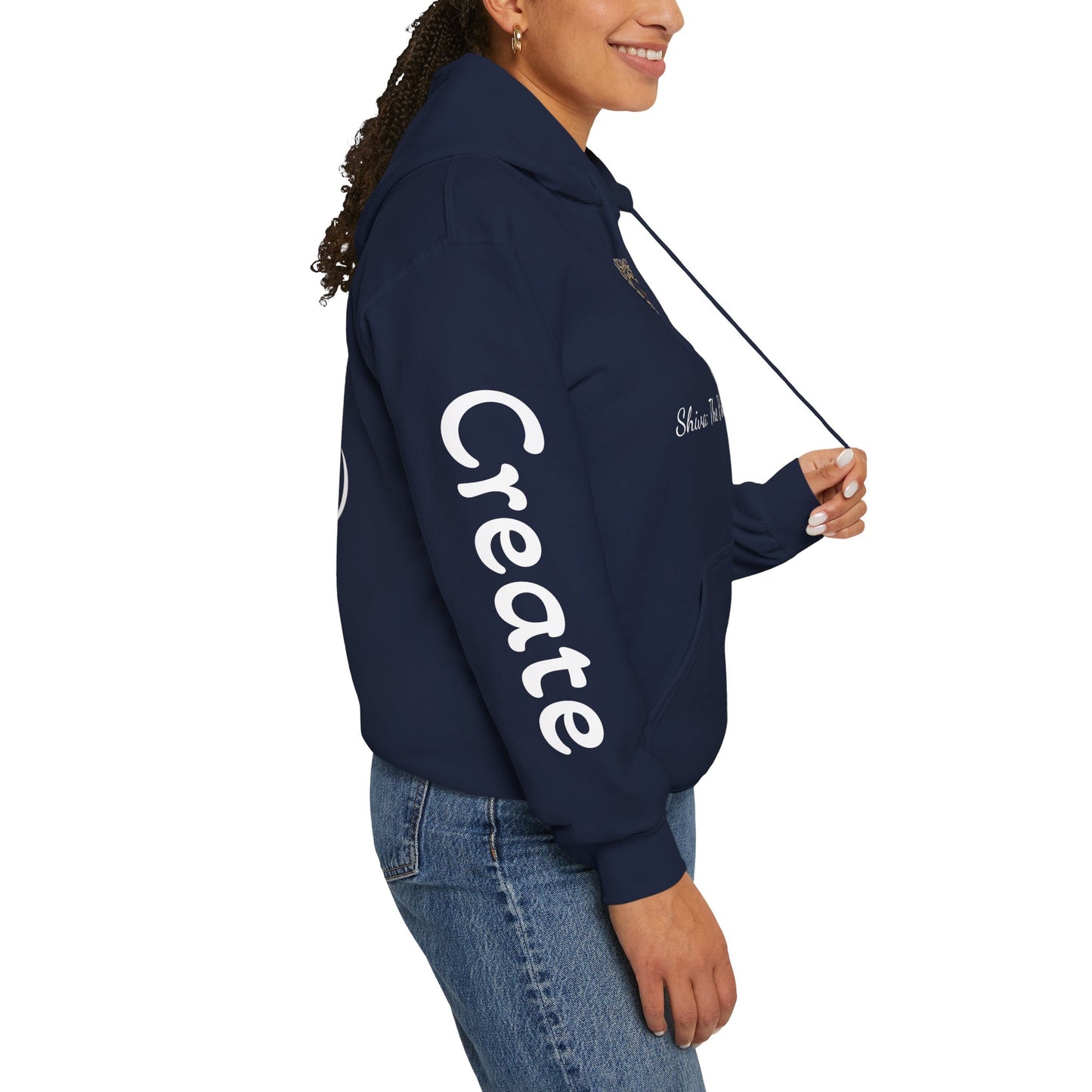 Shiva Inspired Unisex Heavy Blend™ Hooded Sweatshirt - Empowering Design for Spirituality and Self-Expression