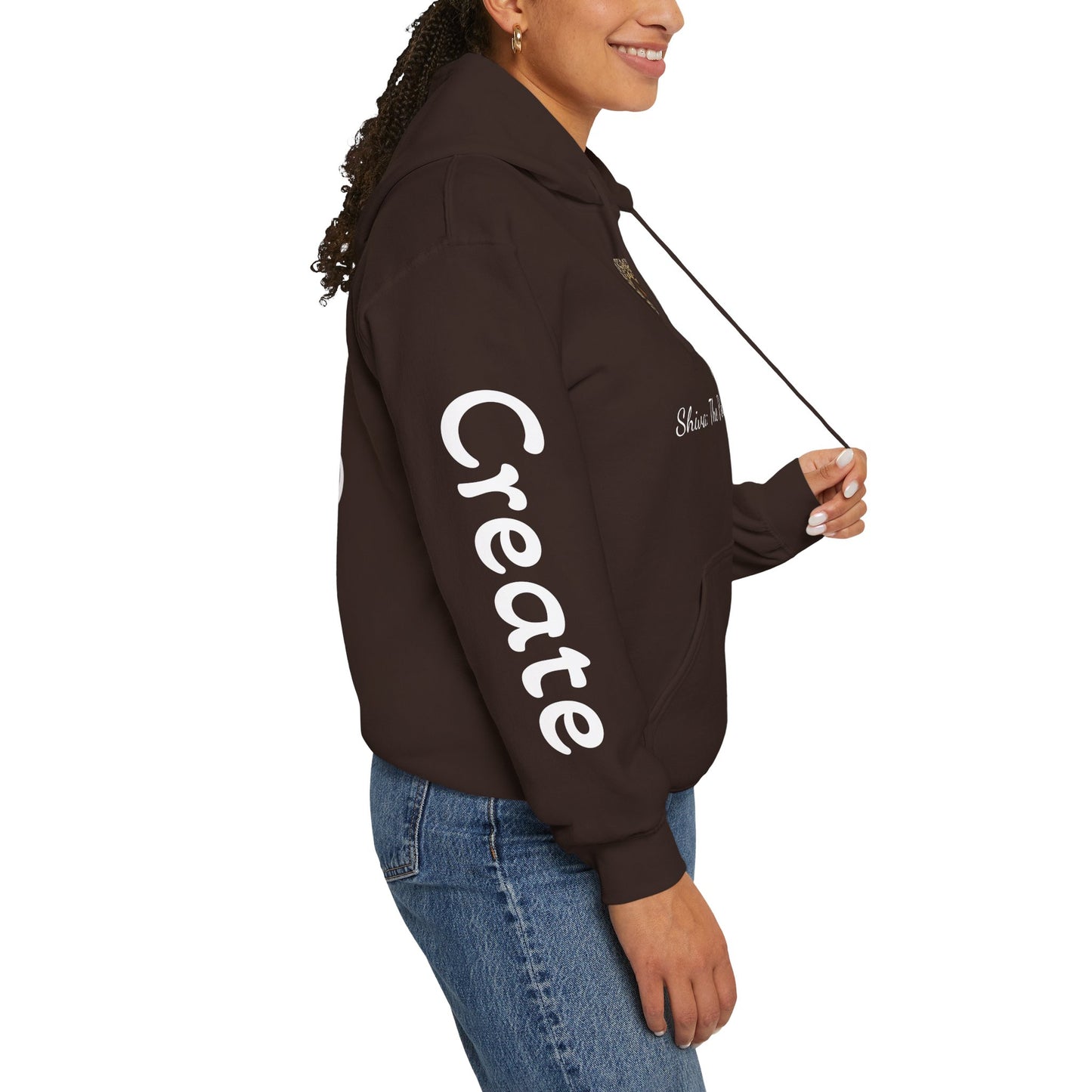 Shiva Inspired Unisex Heavy Blend™ Hooded Sweatshirt - Empowering Design for Spirituality and Self-Expression