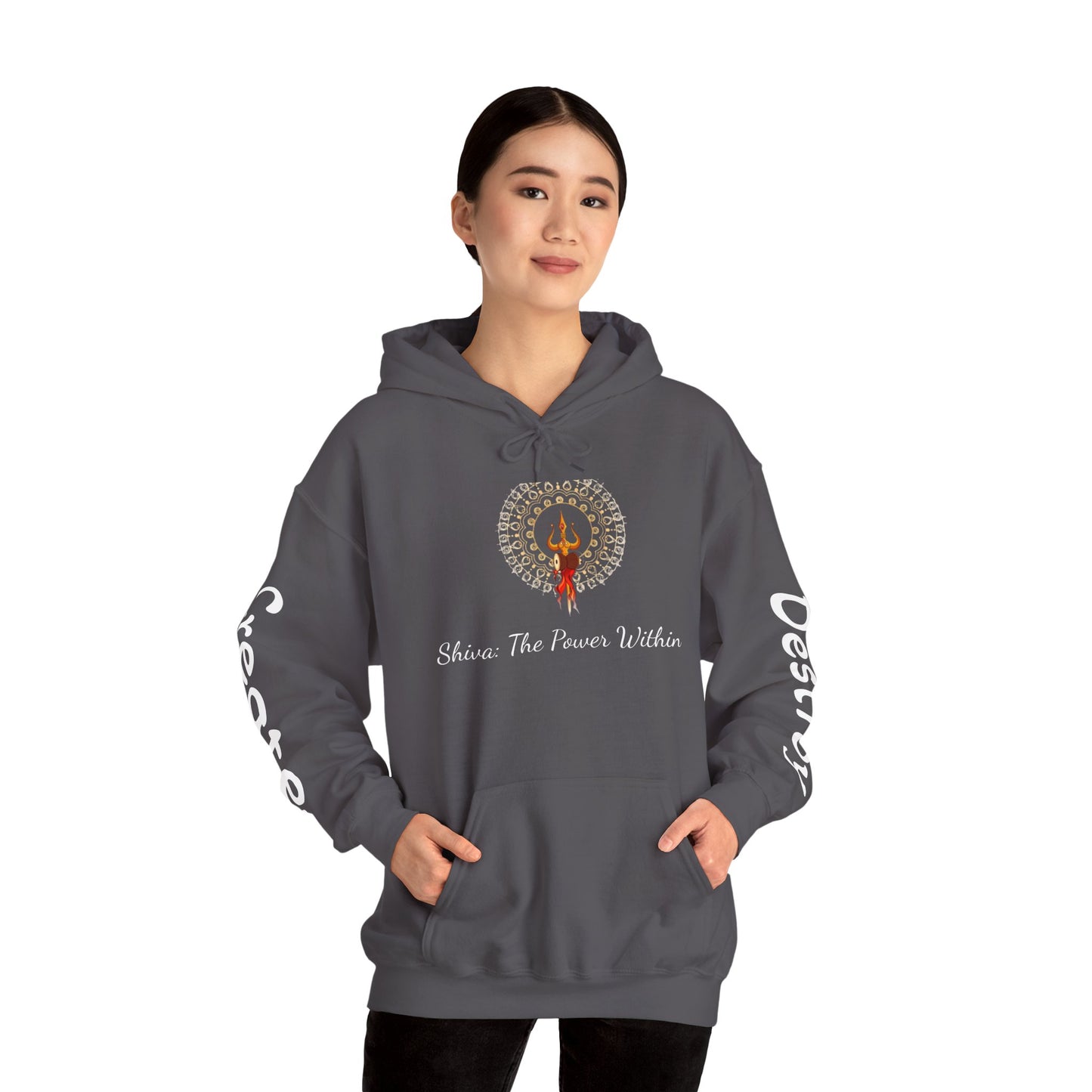 Shiva Inspired Unisex Heavy Blend™ Hooded Sweatshirt - Empowering Design for Spirituality and Self-Expression