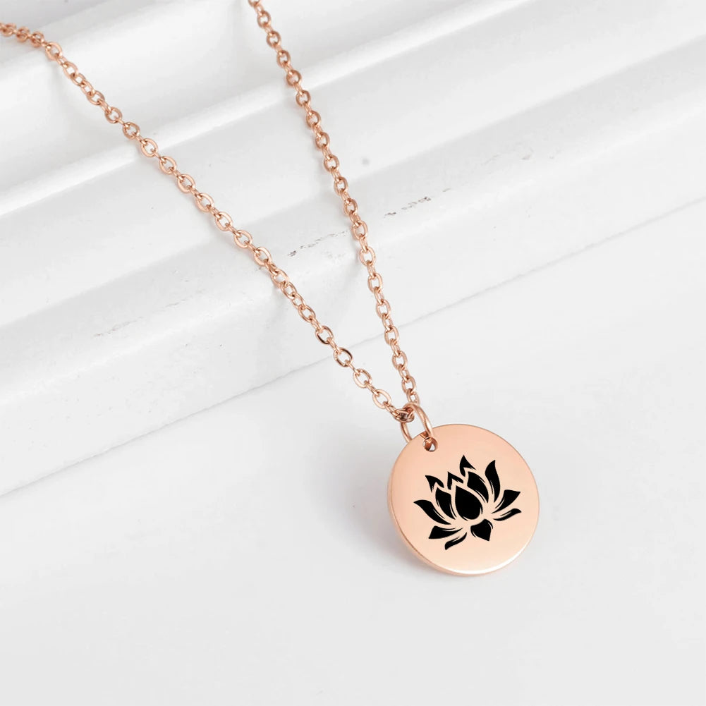 Dawapara Vintage Lotus Flower Necklace