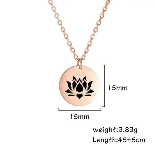 Dawapara Vintage Lotus Flower Necklace