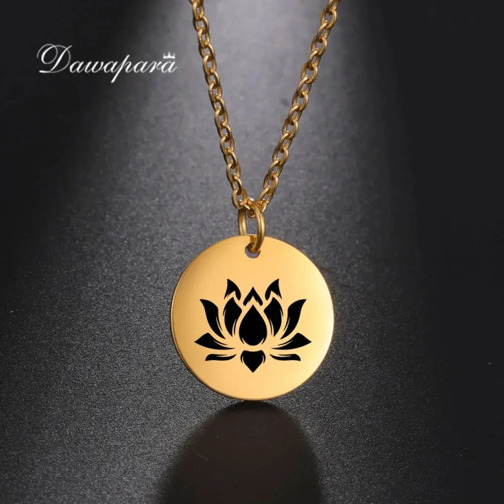 Dawapara Vintage Lotus Flower Necklace
